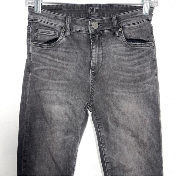 Kut From The Kloth Toothpick Skinny High Rise Charcoal Black Jeans 4 Women’s - Picture 2 of 12